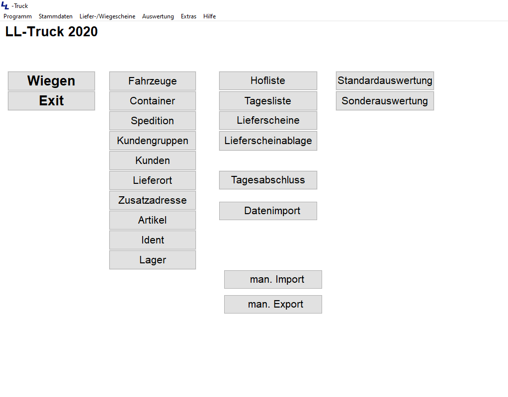 LL-Wiegetechnik, Software